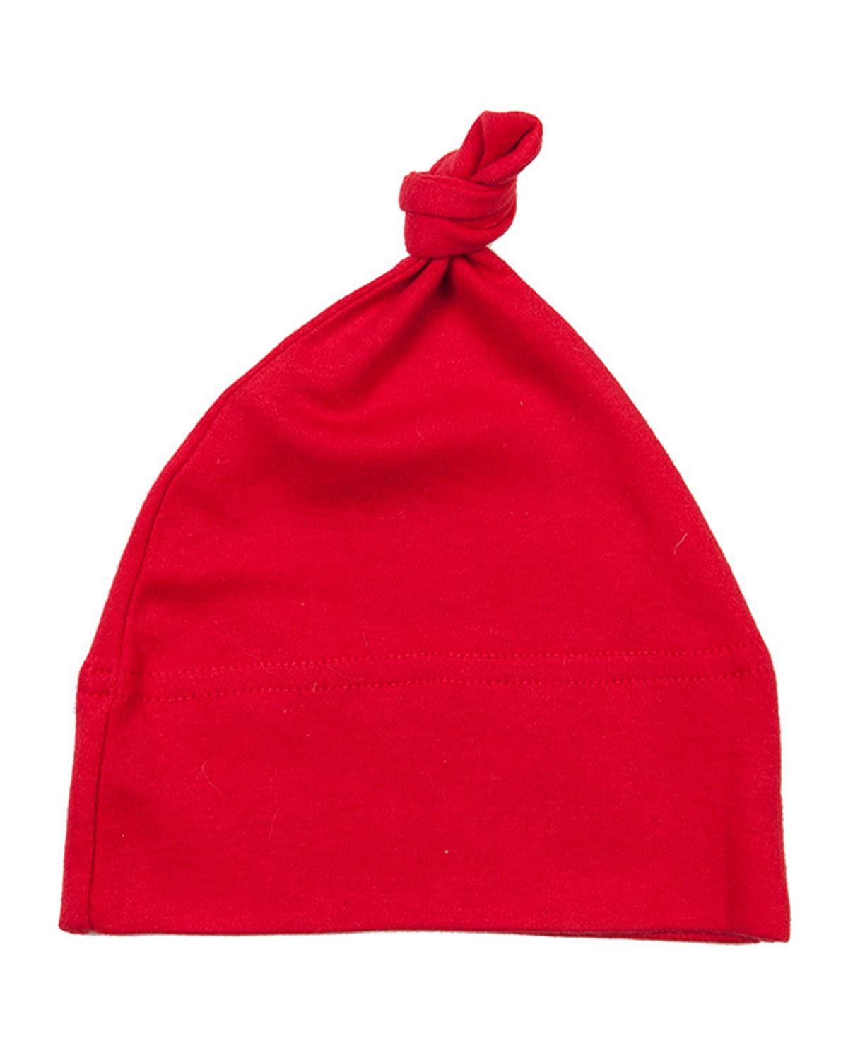 Baby 1 Knot Hat Red One Size