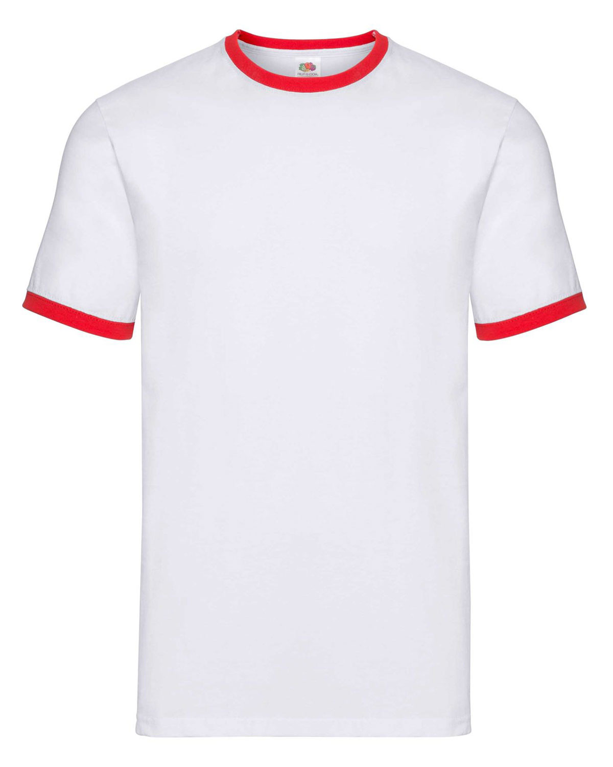 Ringer T-Shirt White/Red XXL