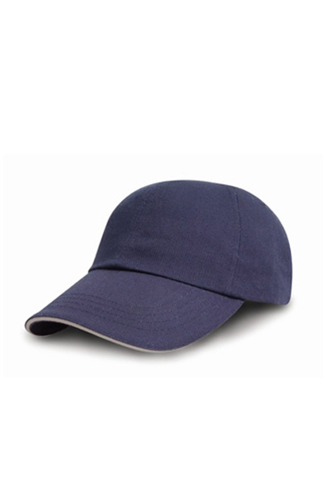Brushed Cotton Drill Sandwich-Cap Navy/Putty One Size